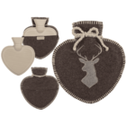 Hot water bottle in heart shape, Deer,