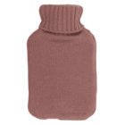 Hot water bottle with knitted cover, Cable Stitch,