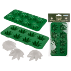 Ice cube tray, Cannabis Leaf,
