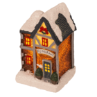 Illuminated Christmas house, 6,5 x 8 cm,