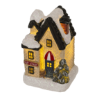 Illuminated Christmas house, 6,5 x 8 cm,