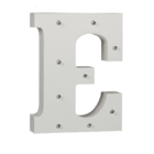 Illuminated wooden letter E, with 8 LED,