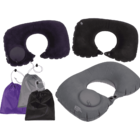 Inflatable neck cushion, with pump,