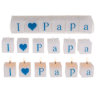 Kerzenblock mit Schrift, I love Papa,