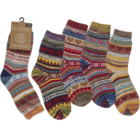 Knitted socks for woman, Good Vibes,