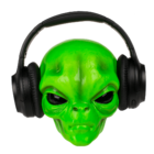 Kopfhörerhalterung, Alien,