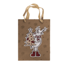 Kraft-paper gift bag, 3D Christmas designs,