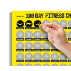 Kratz-Poster, 100 Tage Fitness,
