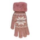 Kuschel-Handschuhe, Ice Flower, Einheitsgröße,