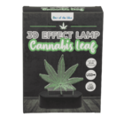 Lámpara 3D, Hoja de cannabis, 16 cm,