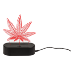 Lámpara 3D, Hoja de cannabis, 16 cm,