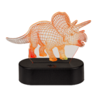 Lámpara 3D, Triceratops, aprox. 14 x16 cm,