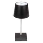 Lámpara de mesa negra con LED, aprox. 26 x 10