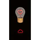 Lámpara LED brillante, corazón, incl. batería de