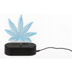 Lampada 3D, Foglia di cannabis, 16 cm,
