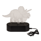 Lampada 3D, Triceratops, ca. 14 x 16 cm