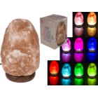 Lampada LED in cristallo di sale, cambia colore