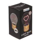 Lampadina LED, cuore, inclusa batteria al litio ri