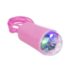 Lampe à pendentif disco en rose vif avec LED