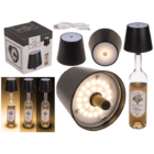 Lampe de bouteille LED, noir,