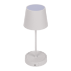 Lampe de table blanche avec LED, env. 26 x 10