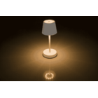 Lampe de table blanche avec LED, env. 26 x 10