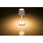 Lampe de table blanche avec LED, env. 26 x 10