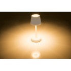 Lampe de table blanche avec LED, env. 26 x 10