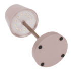 Lampe de table en rose vif avec LED,