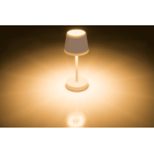 Lampe de table en rose vif avec LED,