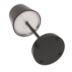 Lampe de table noire avec LED, env. 26 x 10