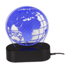Lampes 3D, Globe terrestre,