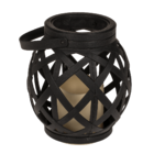 Lantern with handle, LED candle & Timer,