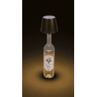 LED bottle lamp, black, 3 modes (on/off/dim.),