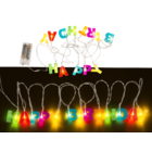 LED-Lichterkette "Happy Birthday", L: 1,80 m.,