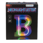 Lettera illuminata al neon, B, altezza: 16 cm,