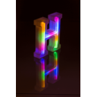 Lettera illuminata al neon, H, altezza: 16 cm,