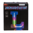 Lettera illuminata al neon, L, altezza: 16 cm,