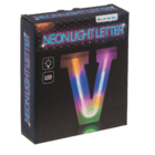 Lettera illuminata al neon, V, altezza: 16 cm,