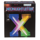 Lettre lumineuse neon, X, hauteur : 16 cm,