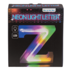 Lettre lumineuse neon, Z, hauteur : 16 cm,