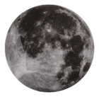 Leuchtender Mond-Sticker, Glow in the Dark,