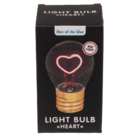 Light Bulb, Heart, incl. Lithium battery &