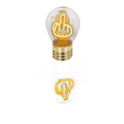 Light Bulb, middle finger, incl. Lithium battery