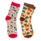 Magic kids socks, wild animals, 1 pair,