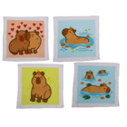 Magisches Baumwollhandtuch, Capybara,