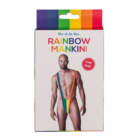 Man Swimsuit, Rainbow Mankini, Pride,