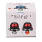 Massaggiatore in plastica con 3 LED,