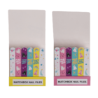 Matchbox nail files, ca. 5,5 x 5,8 cm,