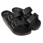 Men sandals, black, size 45/46,